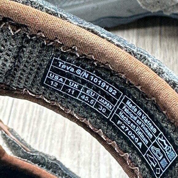 Teva Sandals Mens Size 12 Katavi 2 Adjustable Trail Hiking Suede Brown 1019192 - Picture 12 of 12